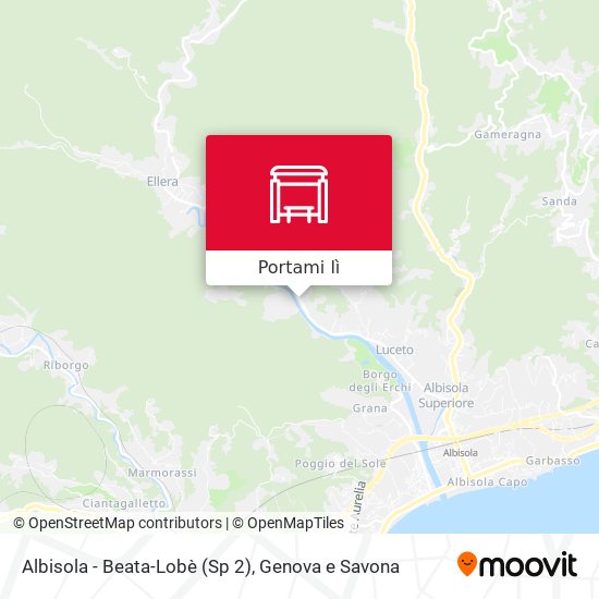 Mappa Albisola - Beata-Lobè (Sp 2)