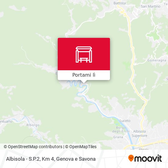 Mappa Albisola - S.P.2, Km 4