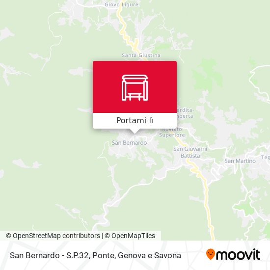 Mappa San Bernardo - S.P.32, Ponte
