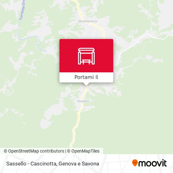 Mappa Sassello - Cascinotta