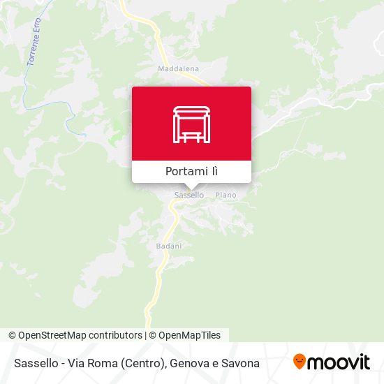 Mappa Sassello - Via Roma (Centro)