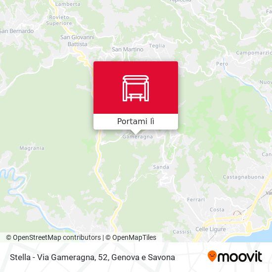 Mappa Stella - Via Gameragna, 52