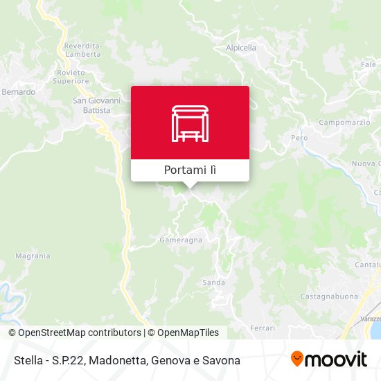 Mappa Stella - S.P.22, Madonetta