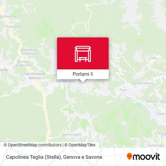 Mappa Capolinea Teglia (Stella)