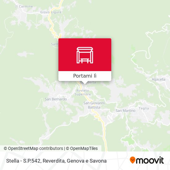Mappa Stella - S.P.542, Reverdita