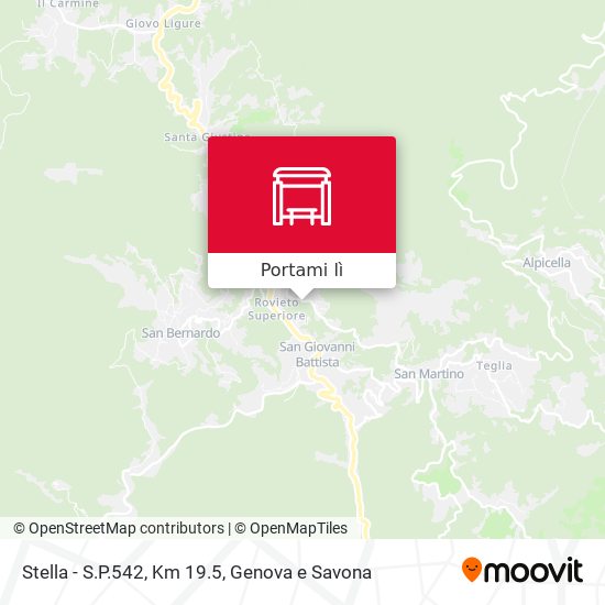 Mappa Stella - S.P.542, Km 19.5