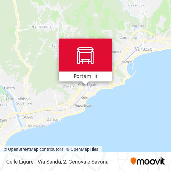 Mappa Celle Ligure - Via Sanda, 2