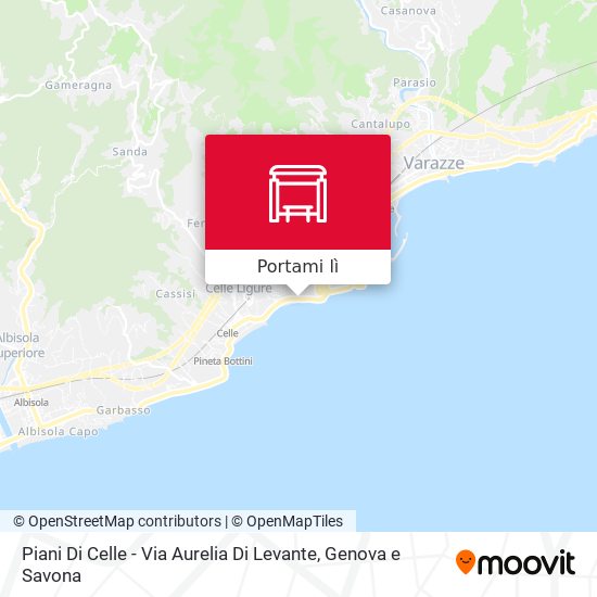 Mappa Piani Di Celle - Via Aurelia Di Levante