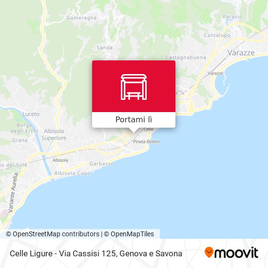 Mappa Celle Ligure - Via Cassisi 125