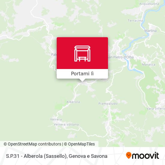 Mappa S.P.31 - Alberola (Sassello)