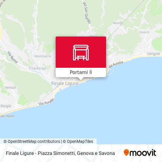 Mappa Finale Ligure - Piazza Simonetti