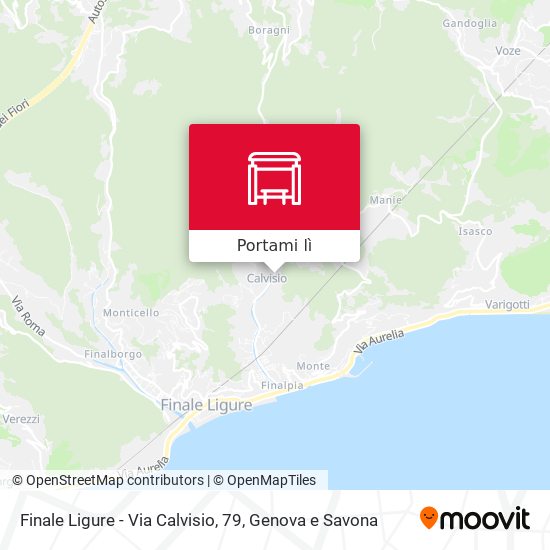 Mappa Finale Ligure - Via Calvisio, 79