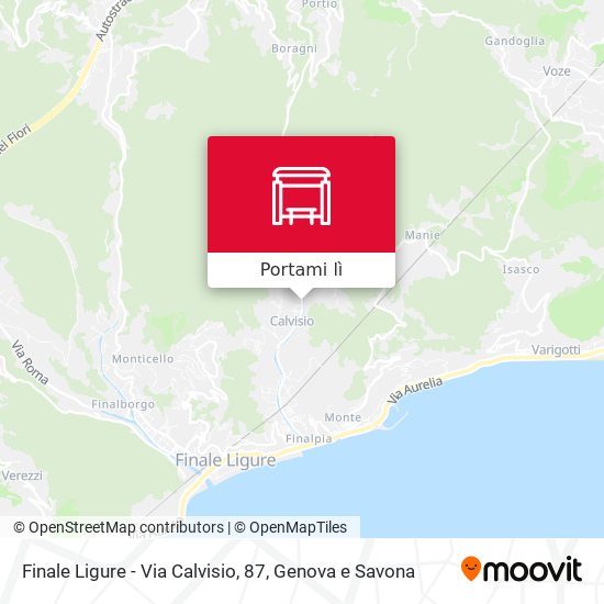 Mappa Finale Ligure - Via Calvisio, 87