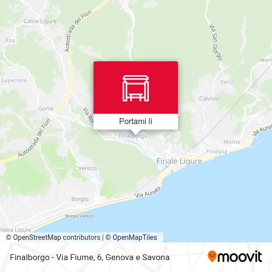 Mappa Finalborgo - Via Fiume, 6
