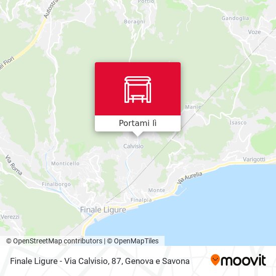 Mappa Finale Ligure - Via Calvisio, 87