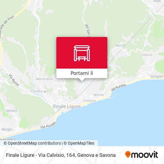 Mappa Finale Ligure - Via Calvisio, 164