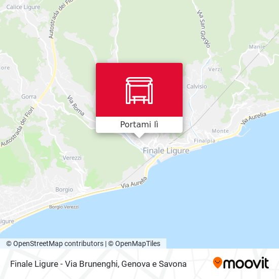 Mappa Finale Ligure - Via Brunenghi