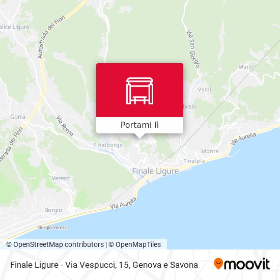 Mappa Finale Ligure - Via Vespucci, 15