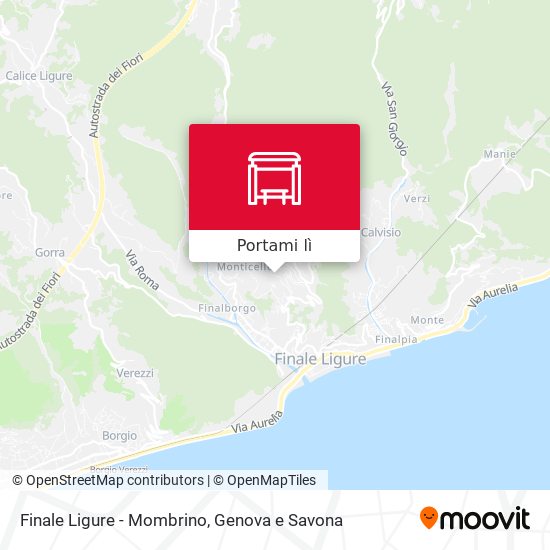 Mappa Finale Ligure - Mombrino