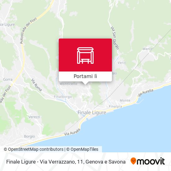 Mappa Finale Ligure - Via Verrazzano, 11