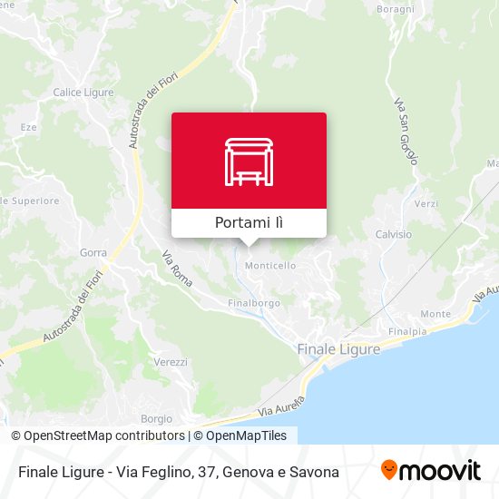Mappa Finale Ligure - Via Feglino, 37