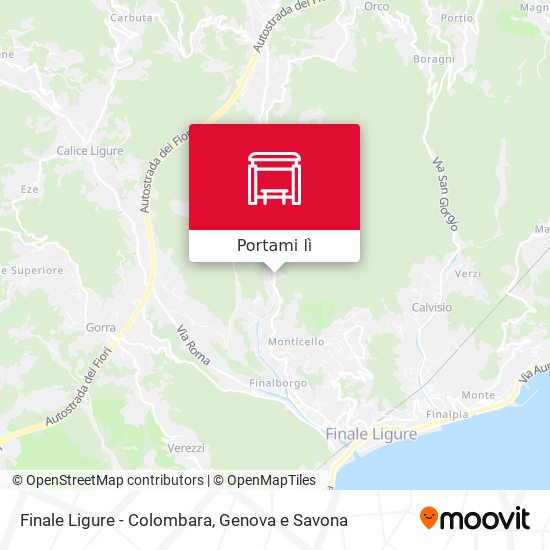 Mappa Finale Ligure - Colombara