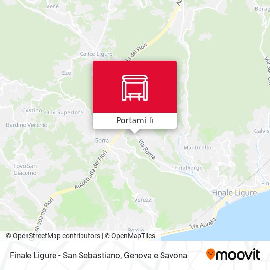 Mappa Finale Ligure - San Sebastiano