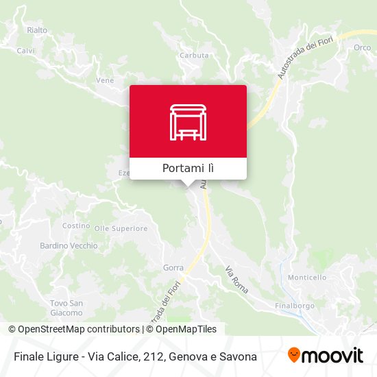 Mappa Finale Ligure - Via Calice, 212
