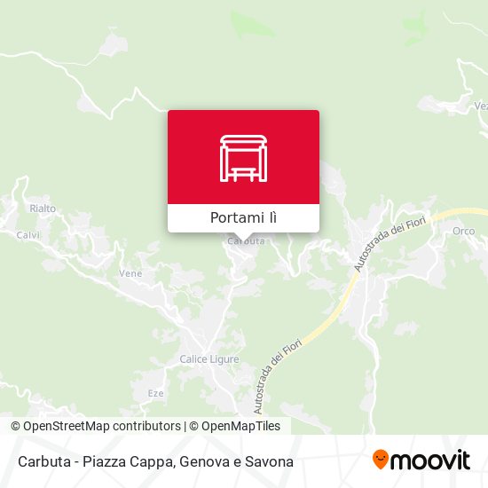 Mappa Carbuta - Piazza Cappa