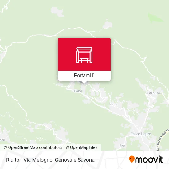 Mappa Rialto - Via Melogno