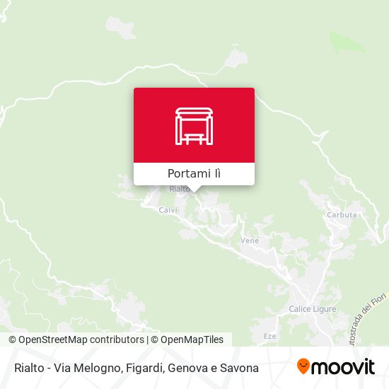 Mappa Rialto - Via Melogno, Figardi