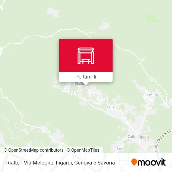 Mappa Rialto - Via Melogno, Figardi
