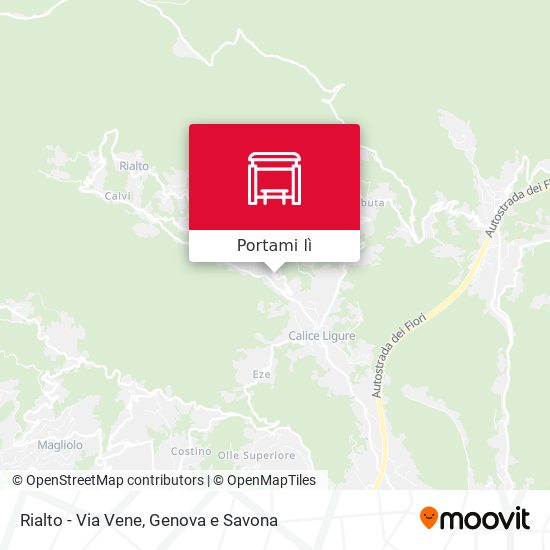 Mappa Rialto - Via Vene