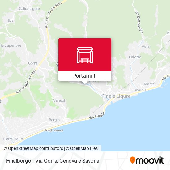 Mappa Finalborgo - Via Gorra
