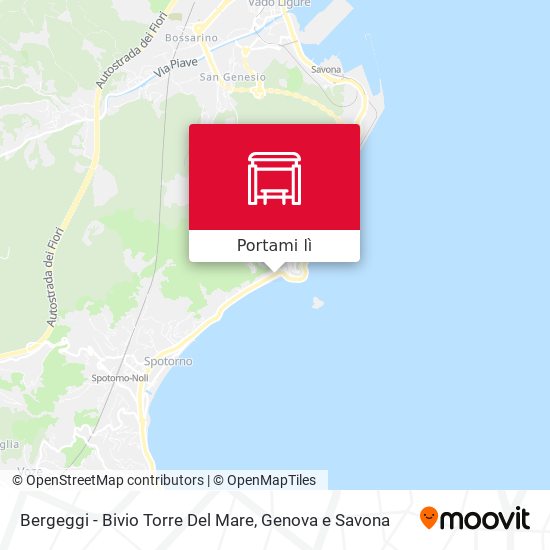 Mappa Bergeggi - Bivio Torre Del Mare