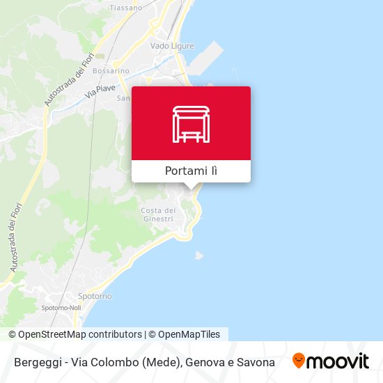 Mappa Bergeggi - Via Colombo (Mede)