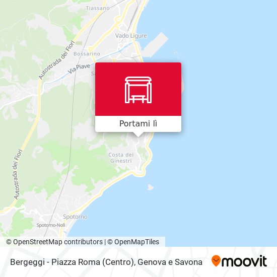 Mappa Bergeggi - Piazza Roma (Centro)