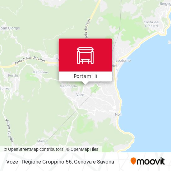 Mappa Voze - Regione Groppino 56