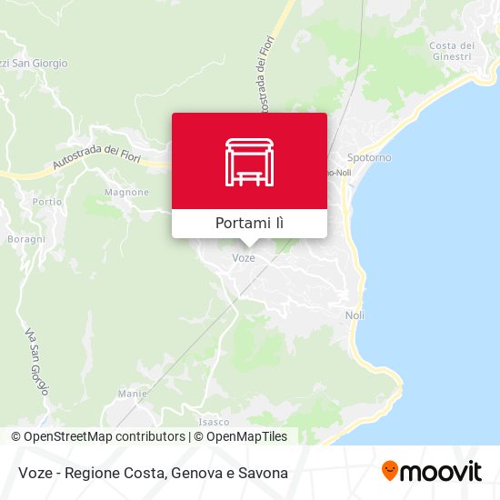 Mappa Voze - Regione Costa