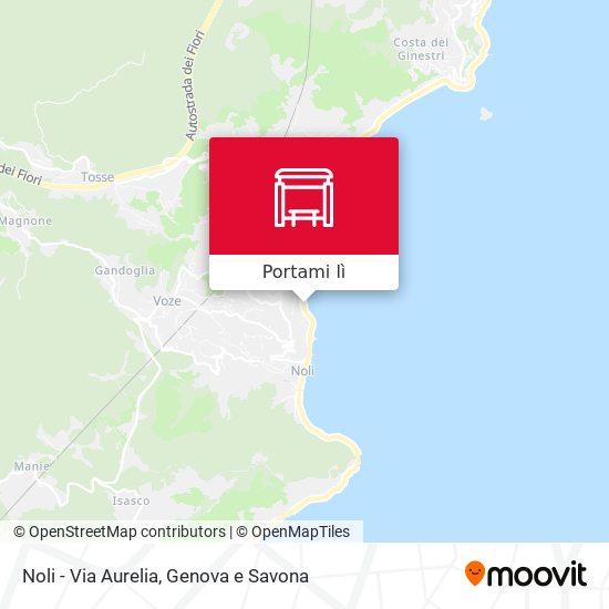 Mappa Noli - Via Aurelia