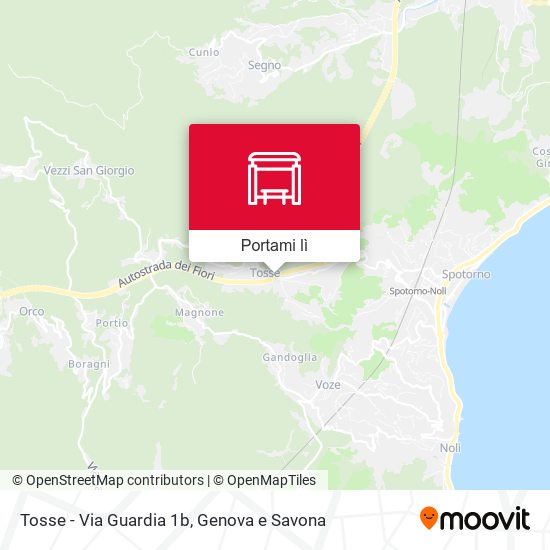 Mappa Tosse - Via Guardia 1b