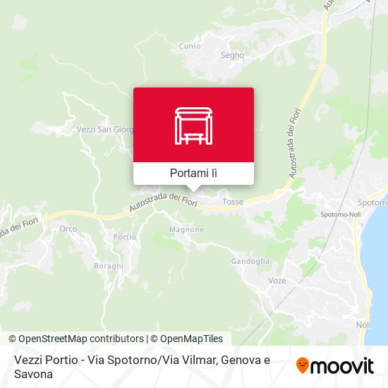Mappa Vezzi Portio - Via Spotorno / Via Vilmar