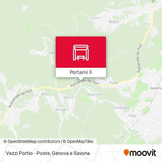 Mappa Vezzi Portio - Poste