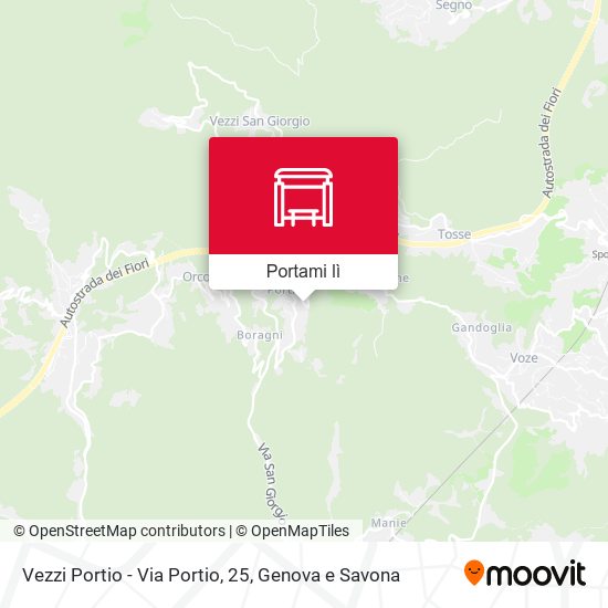 Mappa Vezzi Portio - Via Portio, 25