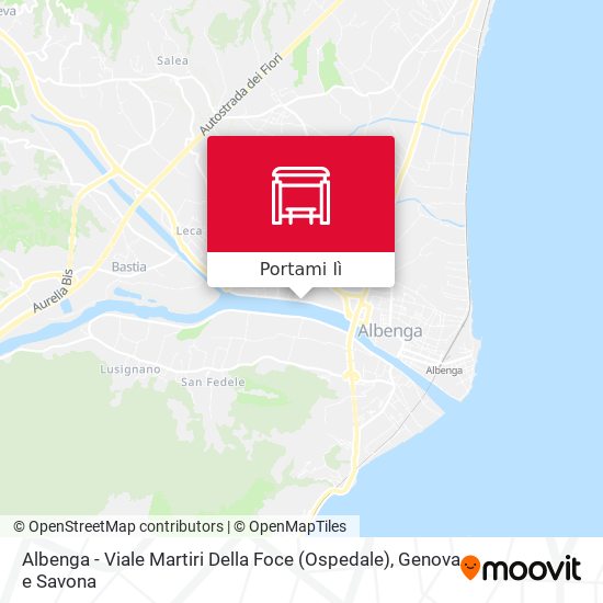 Mappa Albenga - Viale Martiri Della Foce (Ospedale)