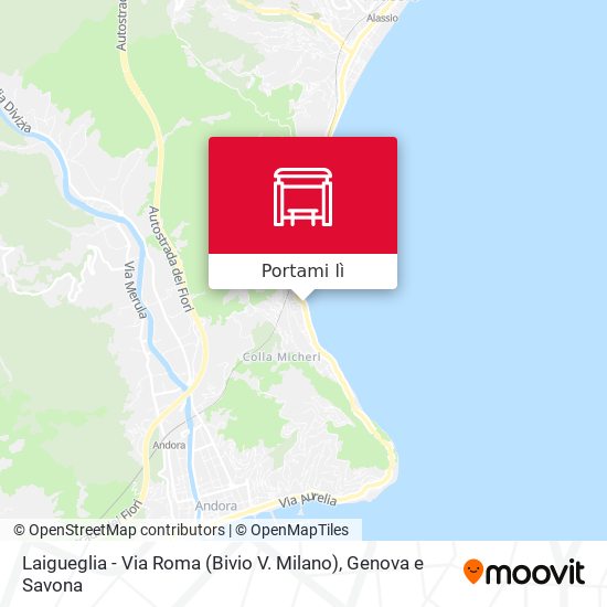 Mappa Laigueglia - Via Roma (Bivio V. Milano)