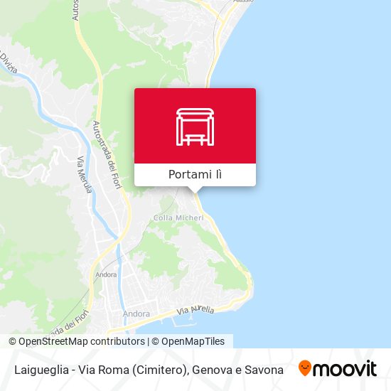 Mappa Laigueglia - Via Roma (Cimitero)