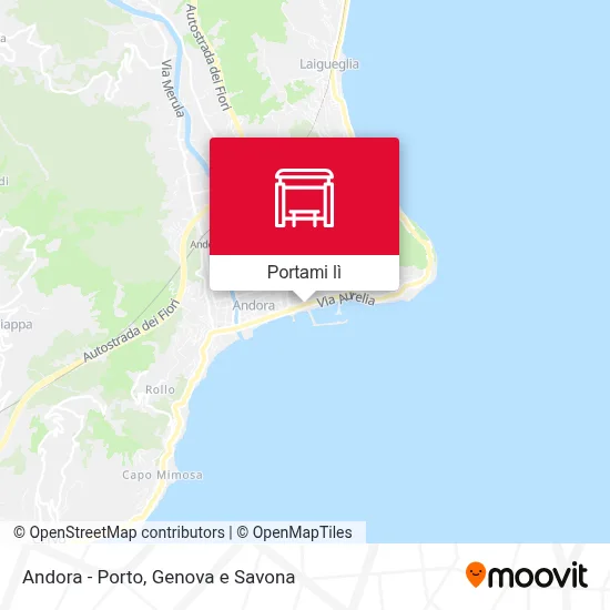 Mappa Andora - Porto