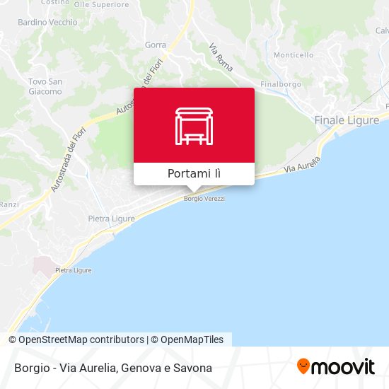 Mappa Borgio - Via Aurelia