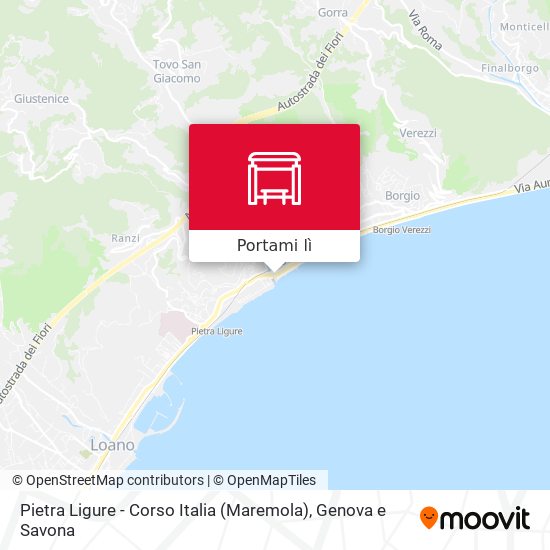 Mappa Pietra Ligure - Corso Italia (Maremola)